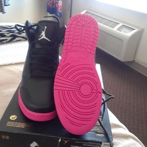 New Pink and black women's Jordan's